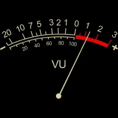 Women's Design By Humans VU Meter Vintage Analog By clickbong Racerback Tank Top