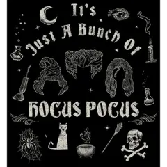 Men's Hocus Pocus Spooky Icons  T-Shirt - Black - 3X Big Tall