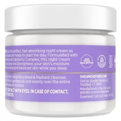 SheaMoisture Melanin Care Nourished & Radiant Night Repair Cream with Elderberry Complex & Pro-Ceramides - 2 fl oz