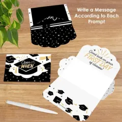 Big Dot of Happiness Goodbye High School, Hello College - Graduation Cards Gift Box Kit - Open When Letters - Set of 8
