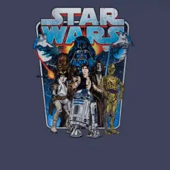 Boy's Star Wars Vintage Hero Character Frame T-Shirt