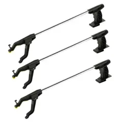 Cubii Health Lightweight Rotating 30" Easy-to-Use Reacher Grabber Tool, Aluminum, (3 Pack)
