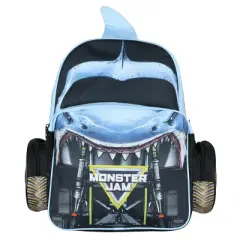 Intimo Monster Jam Backpack Megalodon Predator Truck Grill Laptop Tech Travel Daypack Multicolored
