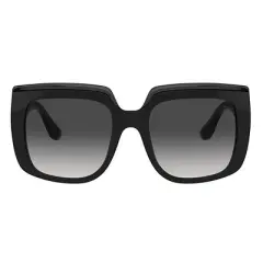 Dolce & Gabbana DG 4414 501/8G Womens Square Sunglasses Black on Transparent 54mm