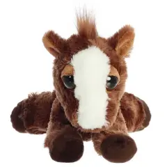 Aurora Dreamy Eyes 10" Prancer Pony Brown Stuffed Animal