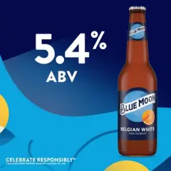 Blue Moon Belgian White Wheat Ale Beer - 6pk/12 fl oz Bottles