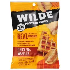 Wilde Brand Chicken & Waffles Protein Chips - Case of 8 - 1.34 oz
