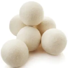 Casafield Wool Dryer Balls (Set of 6), 100% New Zealand Wool, Extra Large Organic Dryer Balls