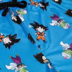Dragon Ball Z Super Saiyan Heroes AOP Men&rsquo;s Light Blue Sleep Pajama Pants