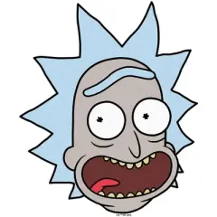 Men's Rick And Morty Smiling Rick Big Head T-Shirt