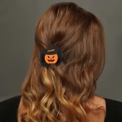 Unique Bargains Women's Halloween Cute Bow Duckbill Clip 1 Pc
