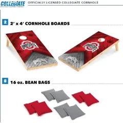 NCAA Ohio State Buckeyes 2'x4' Wood Cornhole Set