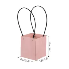 Unique Bargains Flower Bouquet Packaging Bag Rectangle Paper Gift Bag for Party Favor