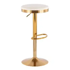 Set of 2 Dakota Glam Adjustable Barstools - LumiSource 