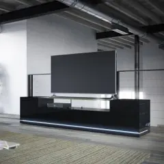 Vanderbilt with Led Lights TV Stand for TVs up to 70" - Manhattan Comfort