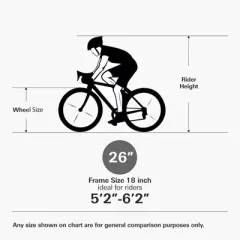 hykolity 18 Speed Mountain Bike, 26" 27.5" Wheel MTB Outdoor Cycling Bicycle with Adjustable Saddle, Full Suspension for Men Women