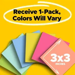 Post-it 3"x3" Sticky Notes 90 Sheets