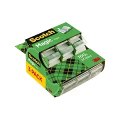 Scotch Magic Tape with Dispensers 3pk