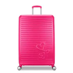 Sarah Jessica Parker Signature Hardside Expandable Large Checked Spinner Suitcase - Candy