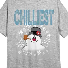 Frosty the Snowman "Chillest" Women's Gray Short Sleeve Sleep Shirt