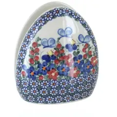 Blue Rose Polish Pottery 478 Vena Napkin Holder