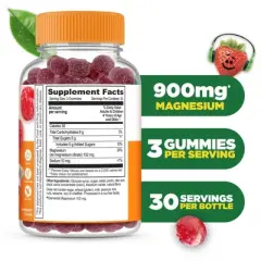 Lifeable - Magnesium Citrate - 900mg - Kids - 90 Gummies