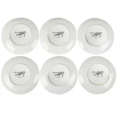 Primitives By Kathy 6.0 Inch Winter Animal Plate Set Christmas Seasonal Tabletop , Winter Nature Woodland (6PC)