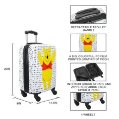 Disney Winnie the Pooh 20" Hard-Sided Carry-On Luggage