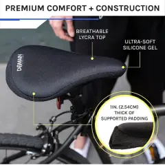 Domain Cycling Adult Gel Bike Seat Cushion
