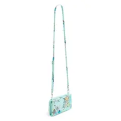 Vera Bradley Women's Outlet Cotton Wallet Crossbody Bag