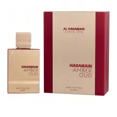 Al Haramain Amber Oud Ruby By Al Haramain Unisex Bitter Almond, Saffron, Egyptian Jasmine, Cedar, Ambergris, Musk Eau De Parfum Spray 3.4 Oz