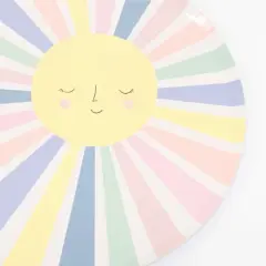 Meri Meri Rainbow Sun Dinner Plates (Pack of 12)