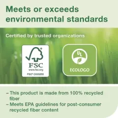 Tork Advanced Bath Tissue, Septic Safe, 2-Ply, White, 500 Sheets/Roll, 80 Rolls/Carton