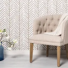 Herringbone Stripe Peel & Stick Wallpaper Tan - Threshold&trade;: Removable, Self-Adhesive, Stain-Resistant, Washable