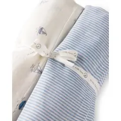 Little Planet by carter's 2pk Swaddle Blanket - Blue
