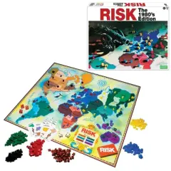 Winning Moves Games USA Risk 1980s Edition &ndash; Classic Strategy Board Game for 2&ndash;6 Players, Ages 8+