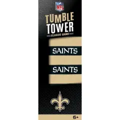 MasterPieces Real Wood Block Tumble Towers - NFL New Orleans Saints