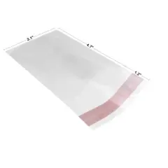 UOFFICE Pack of 1,000 Clear Resealable Cellophane Bags 3.1" x 4.7"- 1.2 Mil