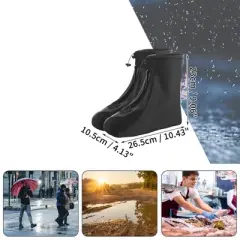 Unique Bargains Reusable Waterproof Shoe Covers Non-Slip for Men Women Easy to Clean Portable 1 Pair