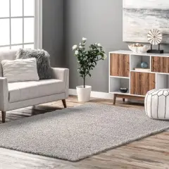 nuLOOM Marlow Machine Washable Soft Shaggy Faux Sheepskin Area Rug