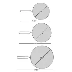 Hastings Home Stainless Steel Splatter Screen Guards &ndash; 3 Pieces