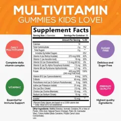 Kids Multivitamin - Gummies Natural Sugar Free Gummy Multi Vitamin for Kids - 60 Gummies By Nature's Nutrition