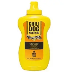 Plochman&rsquo;s Yellow Mustard Chili Dog - Case of 12 - 15 oz