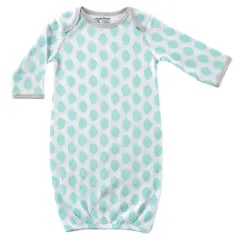 Luvable Friends Baby Unisex Cotton Gowns, Elephant, 0-6 Months
