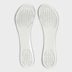 Fab Feet Women's by Foot Petals 3/4 Gel Insoles Shoe Cushion Clear - Size (6-11): Urethane Material, Foot Pain Relief