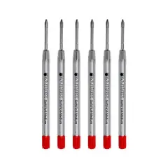 Monteverde Ballpoint Pen Refill Medium Point Red Ink 6 Pack (P133RD)