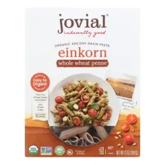 Jovial Organic Einkorn Whole Grain Penne - Case of 12/12 oz