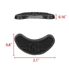 INSPIRE CHIC Nonslip Rubber Shoes Boots Sole Heel Repair Plate Tips Pad 20 Pcs