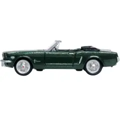 1965 Ford Mustang Convertible Ivy Green Metallic 1/87 (HO) Scale Diecast Model Car by Oxford Diecast