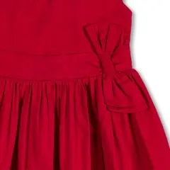 Hope & Henry Girls' Cap Sleeve Party Dress with Bow Sash, Infant